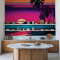 Evening Beach Mural Wallpaper - room preview 05