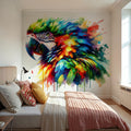 Vibrant Parrot's Tropical Essence Mural Wallpaper - room preview 05