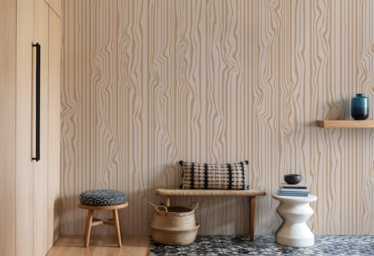 Veneer Lines, Cookie Mural Wallpaper - room preview 05