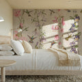 Hummingbirds and Violets Mural Wallpaper - room preview 05