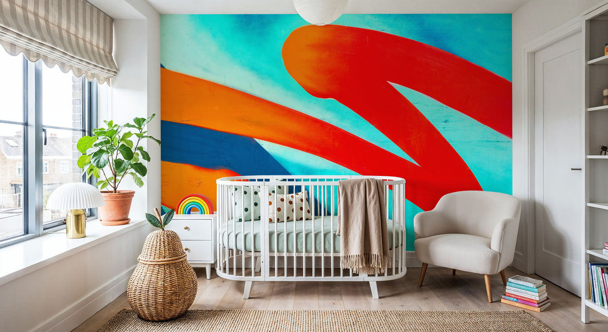 Lava Lines Mural Wallpaper - room preview 05