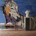 Zebra Splash Mural Wallpaper - room preview 05