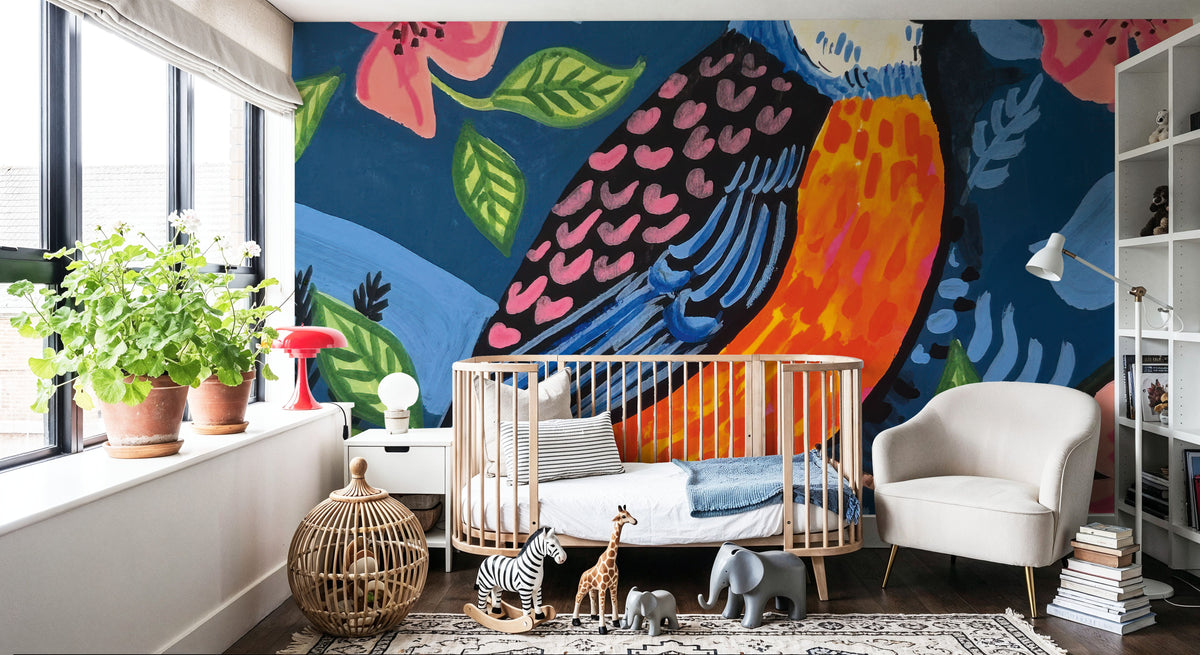 Birds of a Feather Mural Wallpaper - room preview 05