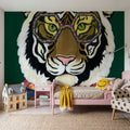 Miami Living Tiger Portrait Mural Wallpaper - room preview 05