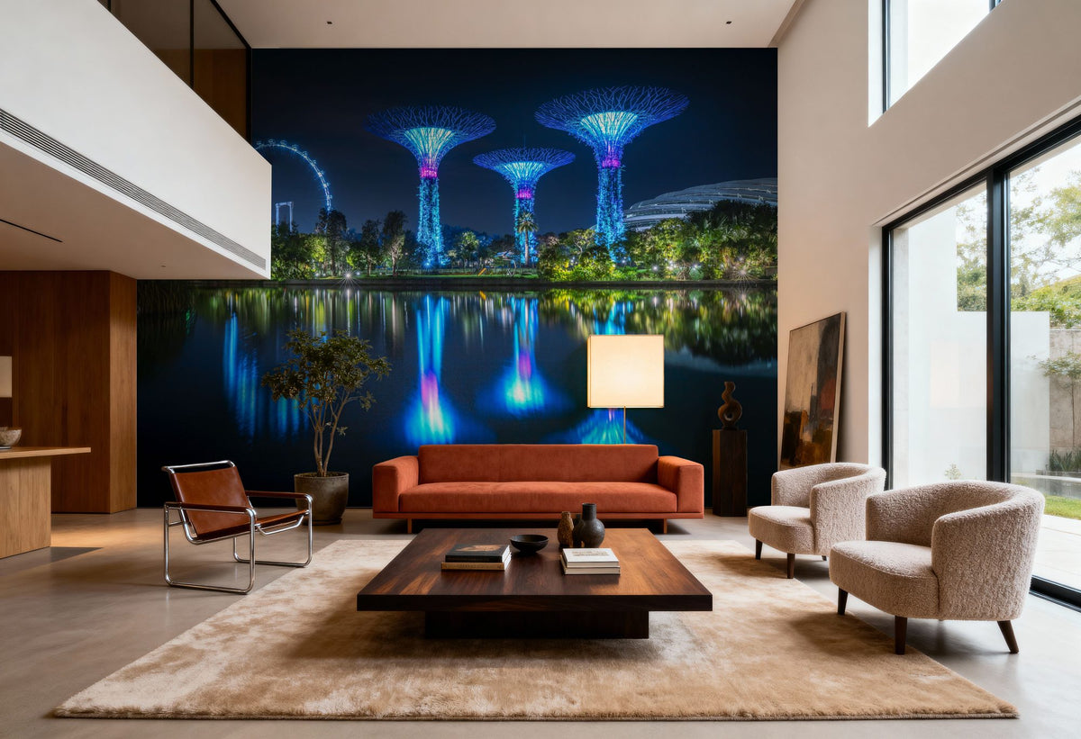 Gardens by the Bay Mural Wallpaper - room preview 05