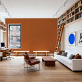 Faux Sand Stucco Finish, Pumpkin Mural Wallpaper - room preview 05