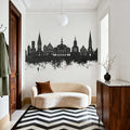 Lüneburg Germany Skyline Black & White Mural Wallpaper - room preview 05