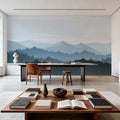 Mountain Blues in Paper Mural Wallpaper - room preview 05