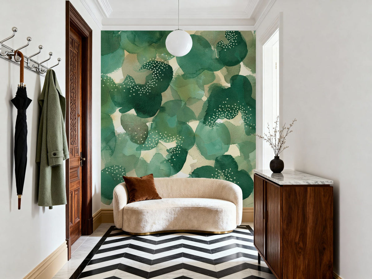 Leaf Canopy Mural Wallpaper - room preview 05