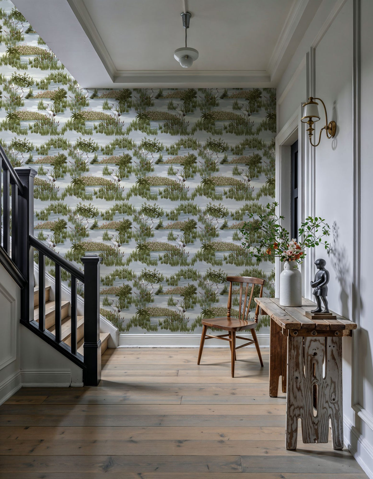 Heron Lake Mural Wallpaper - room preview 05