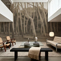 Dune Forest, Mocha Mural Wallpaper - room preview 05