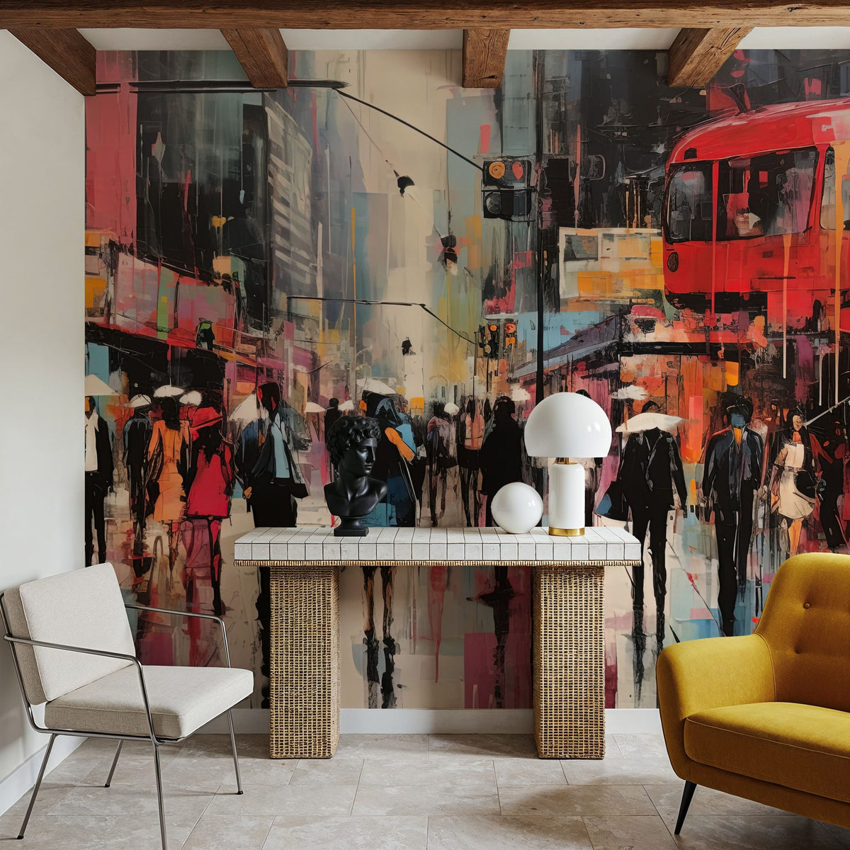 Hello Oxford Street Mural Wallpaper - room preview 05