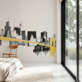Skyline Crossing Yellow Mural Wallpaper - room preview 05
