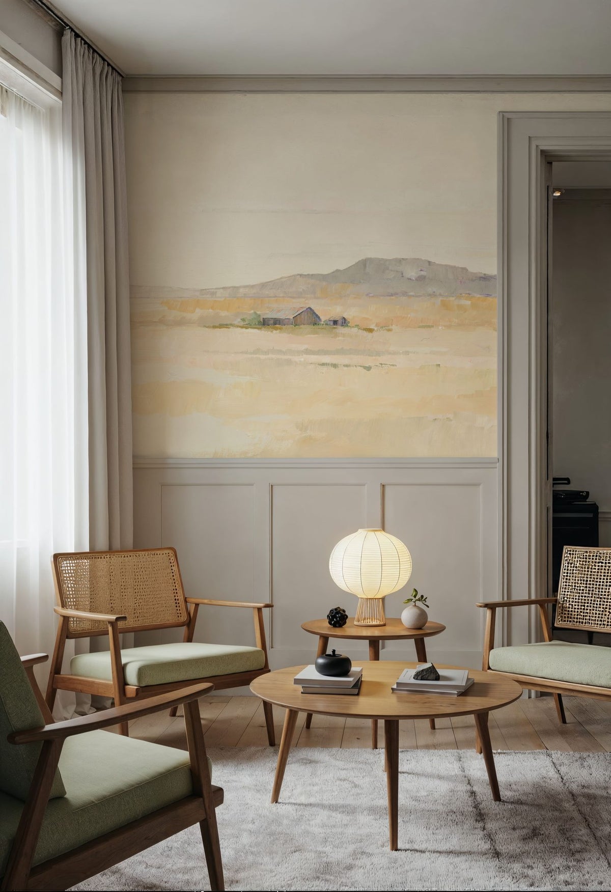 Buttermilk Sky Mural Wallpaper - room preview 05