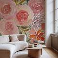 Floral Focus Mural Wallpaper - room preview 05