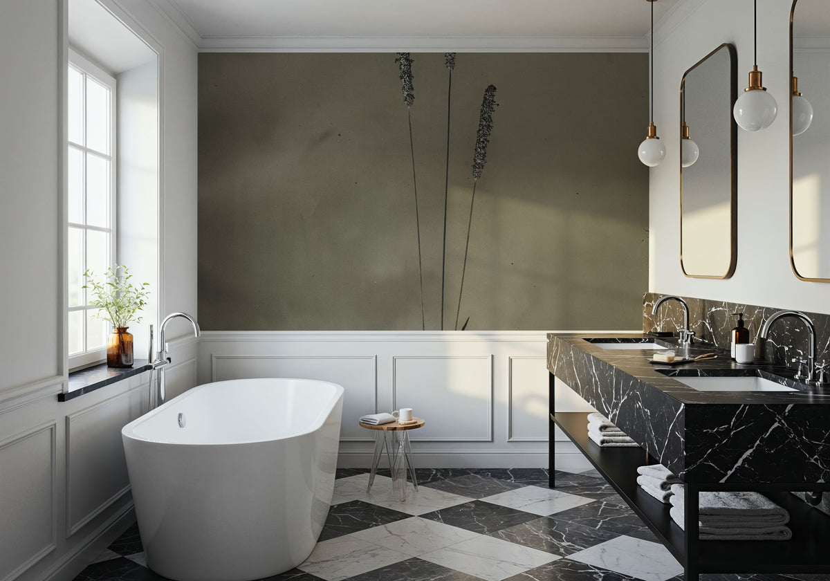 Glass Plate Botanical IV Mural Wallpaper - room preview 05