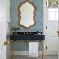 Ludovici Pattern, French Blue Mural Wallpaper - room preview 05