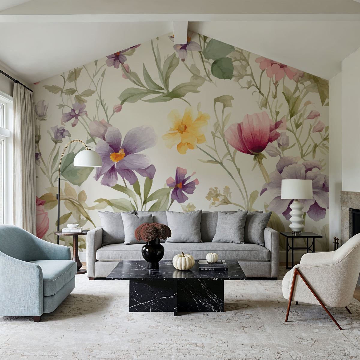 Meadow Center Mural Wallpaper - room preview 05