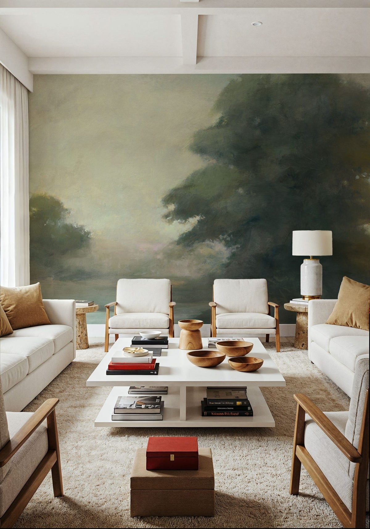 From Tree to Ashes Mural Wallpaper - room preview 05