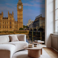 Big Ben Tower and Thames River Mural Wallpaper - room preview 05