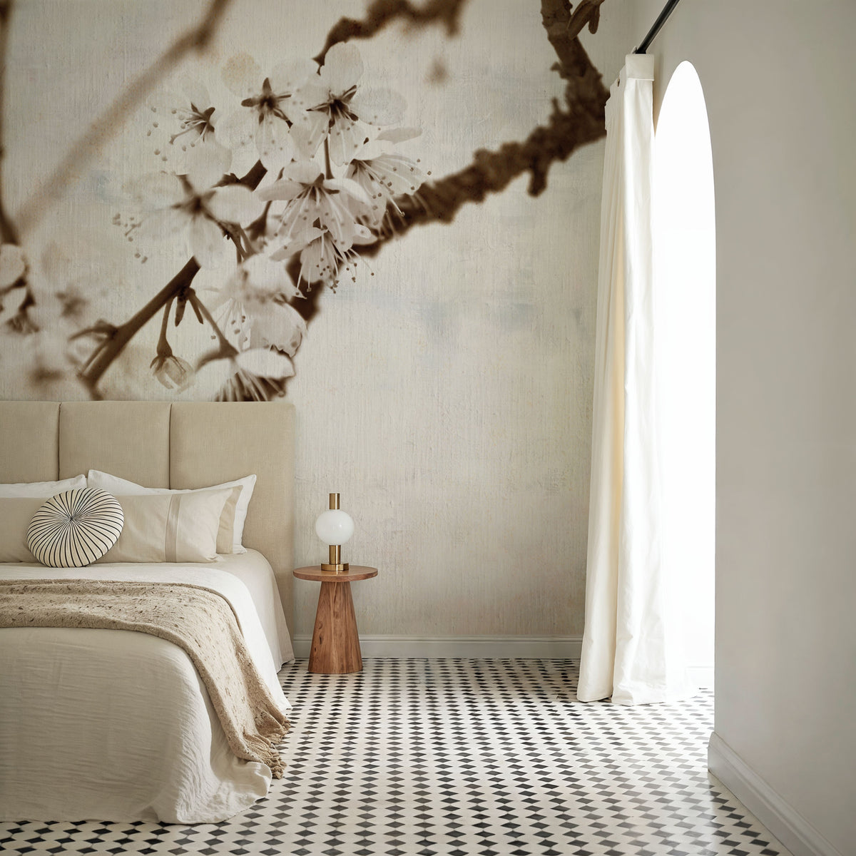 Natural Blossom Mural Wallpaper - room preview 05