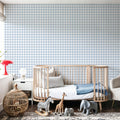 Gingham Sky Mural Wallpaper - room preview 05