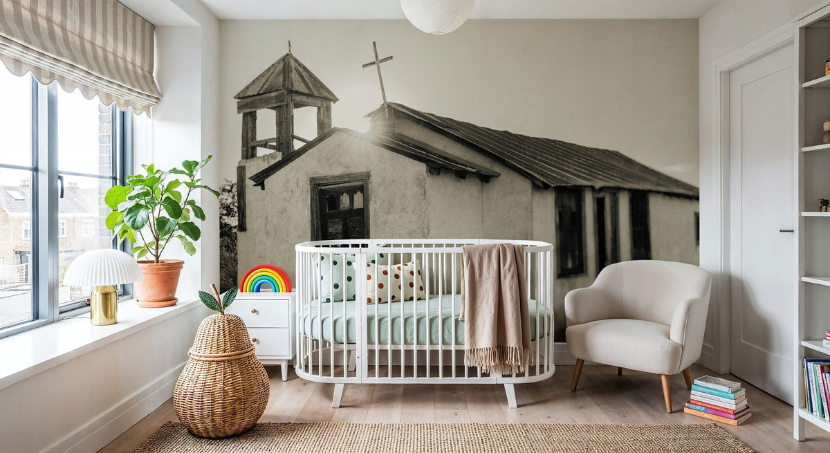 Sunset Cross Mural Wallpaper - room preview 05