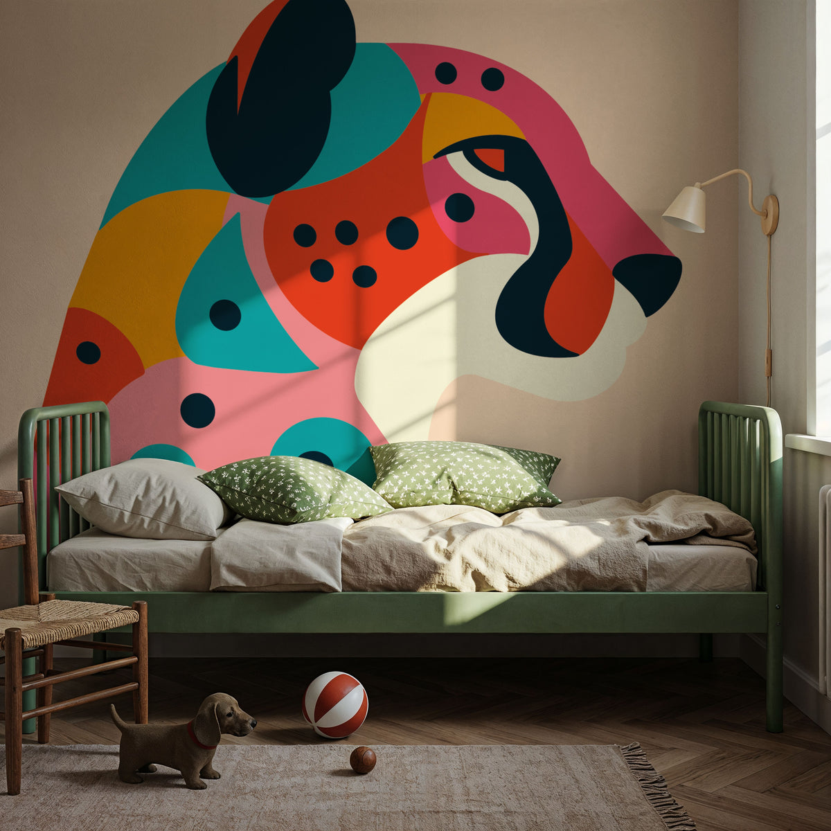 Safari Cat II Mural Wallpaper - room preview 05