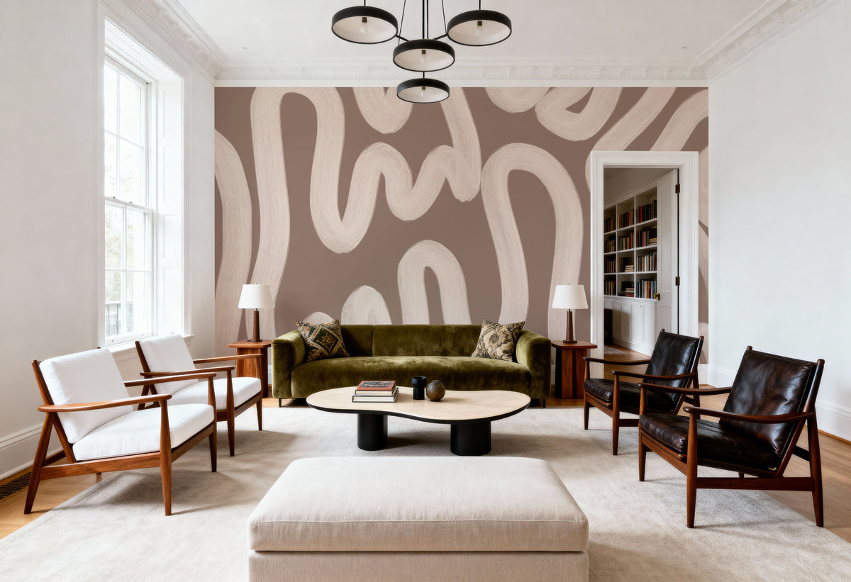 Modern Abstract, Nude Mural Wallpaper - room preview 05