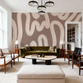 Modern Abstract, Nude Mural Wallpaper - room preview 05