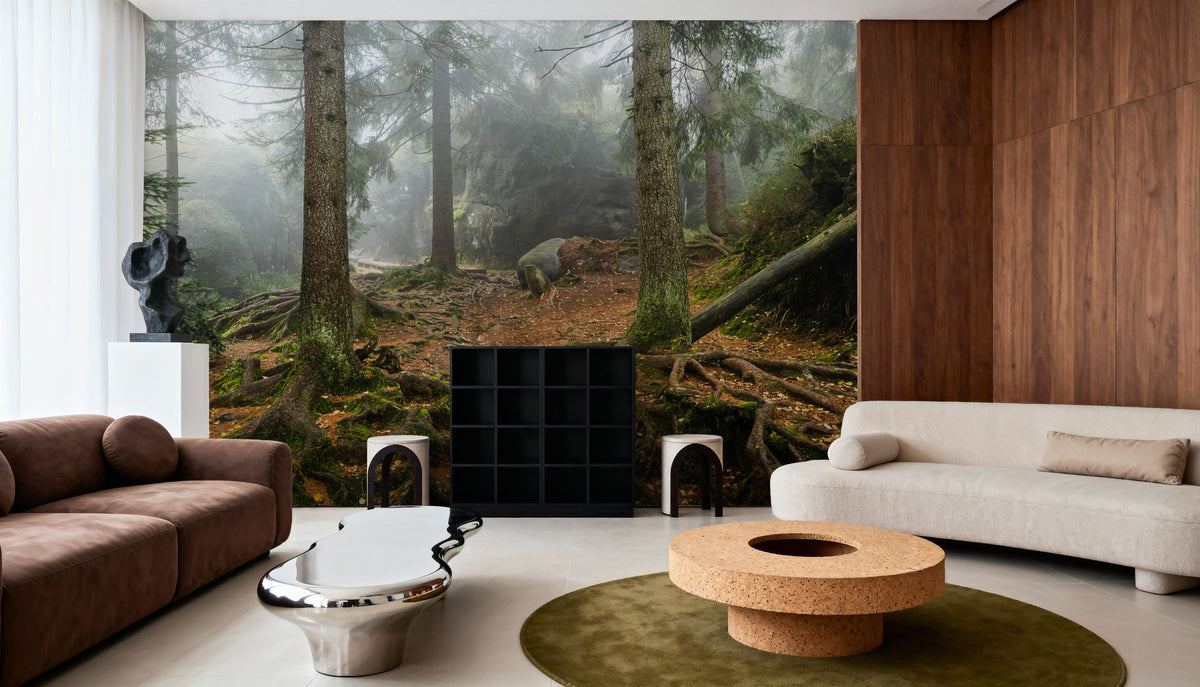 The Bear Trail Mural Wallpaper - room preview 06