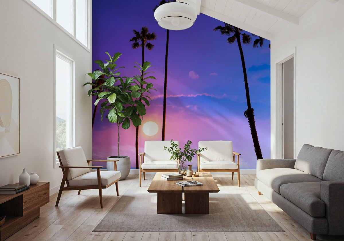 Huntington Beach Sunset Mural Wallpaper - room preview 05