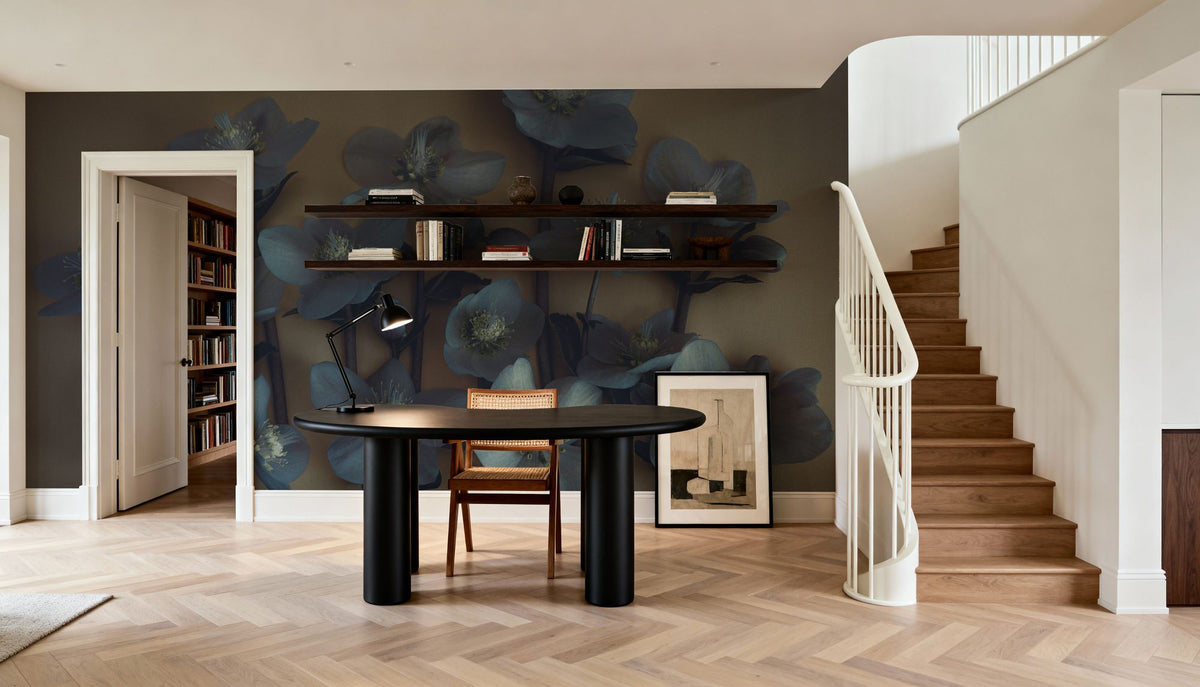Blue Winter Beauty Mural Wallpaper - room preview 05