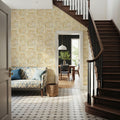 Rustic Flowers Yellow Mural Wallpaper - room preview 05