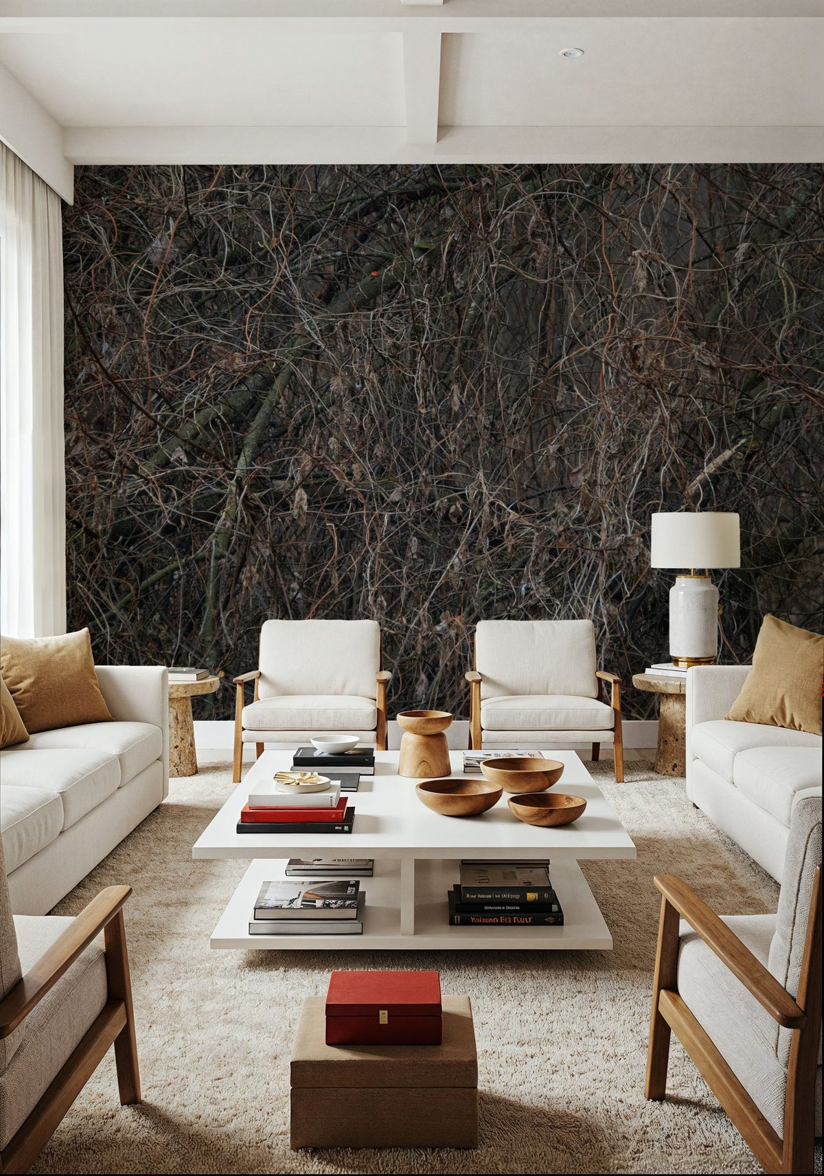 Fall Thicket Mural Wallpaper - room preview 05