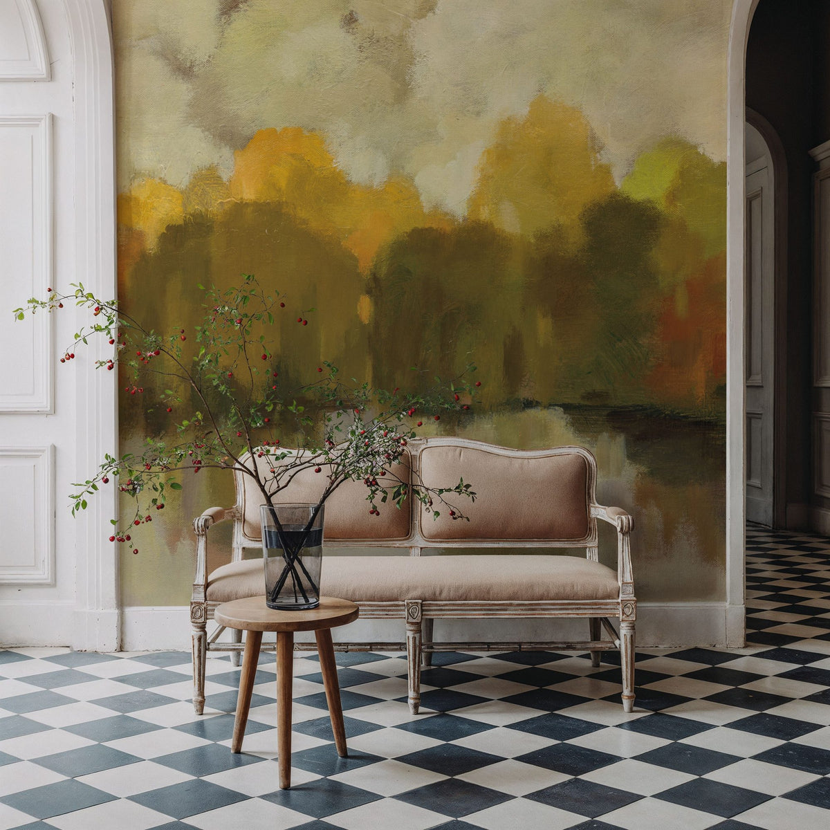 Fall Willows Mural Wallpaper - room preview 05