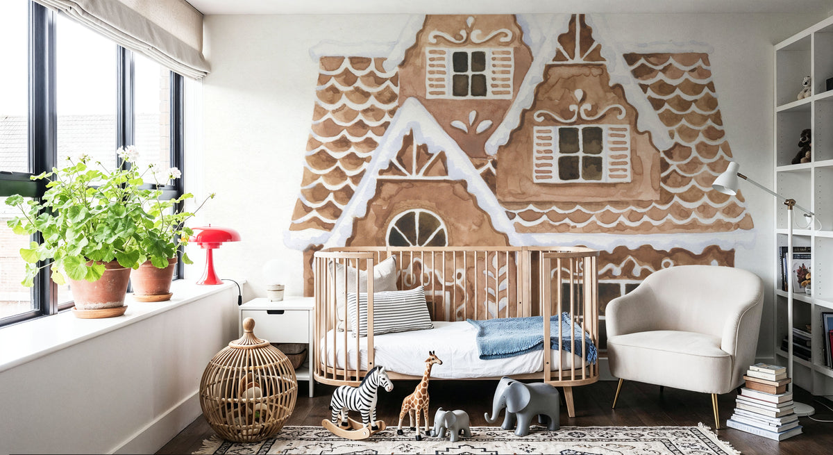 Gingerbread Dream House II Mural Wallpaper - room preview 05
