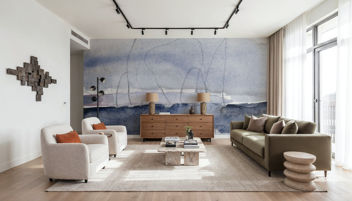 Grey Skies I Mural Wallpaper - room preview 05