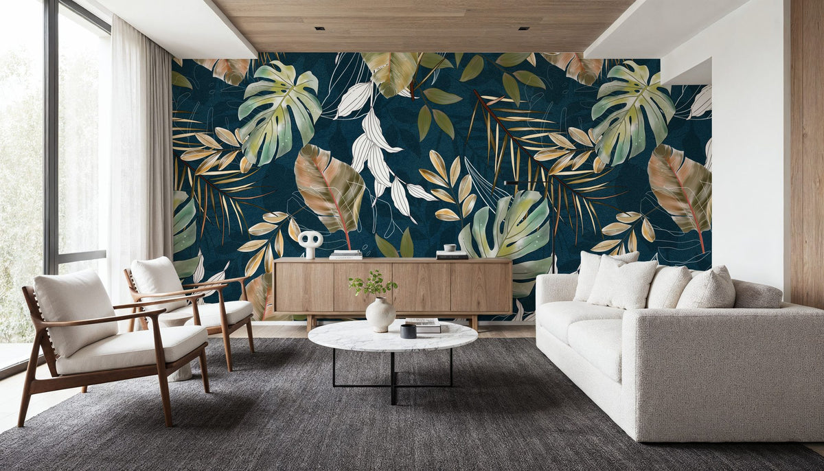 Fall Winds Ahead Mural Wallpaper - Neutral Tone - room preview 05