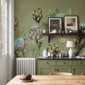 Artichoke Blooms, Pistachio Mural Wallpaper - room preview 05