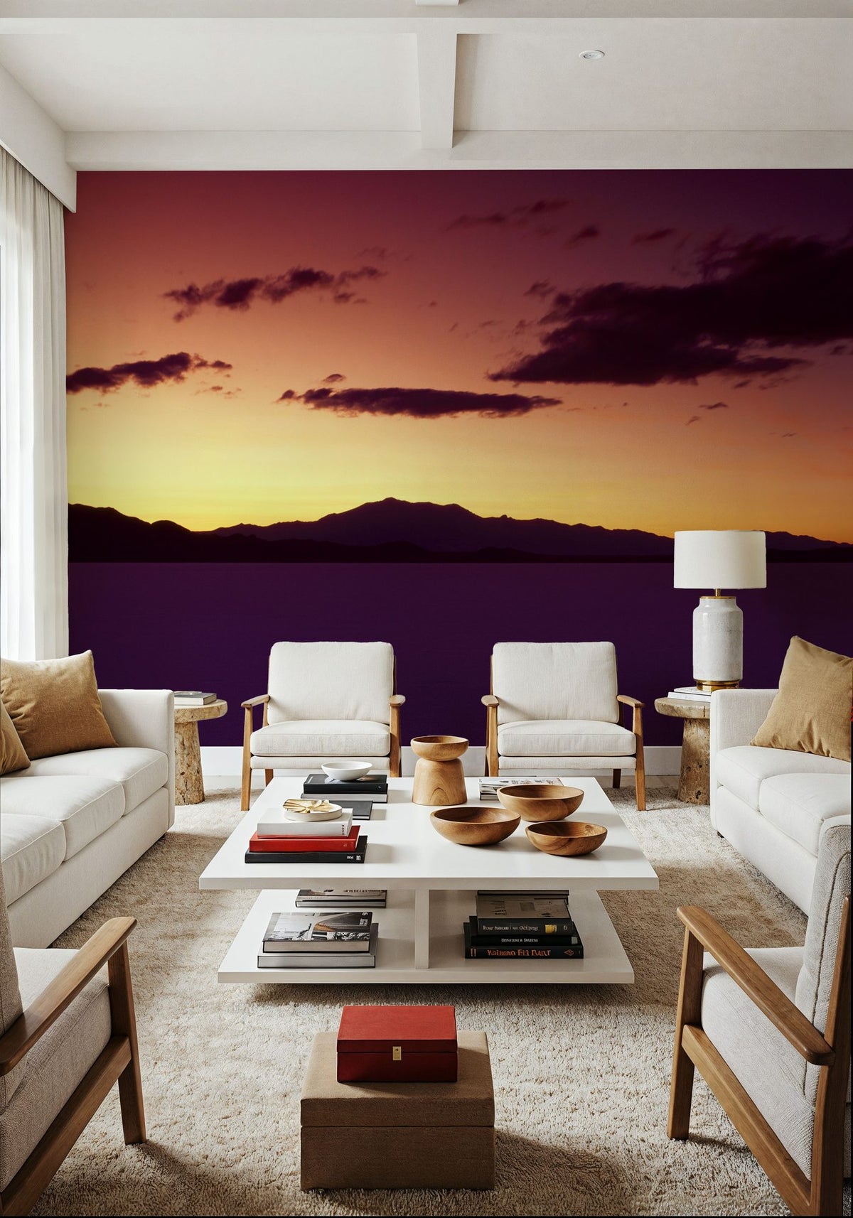 Painted Desert Horizon Mural Wallpaper - room preview 05