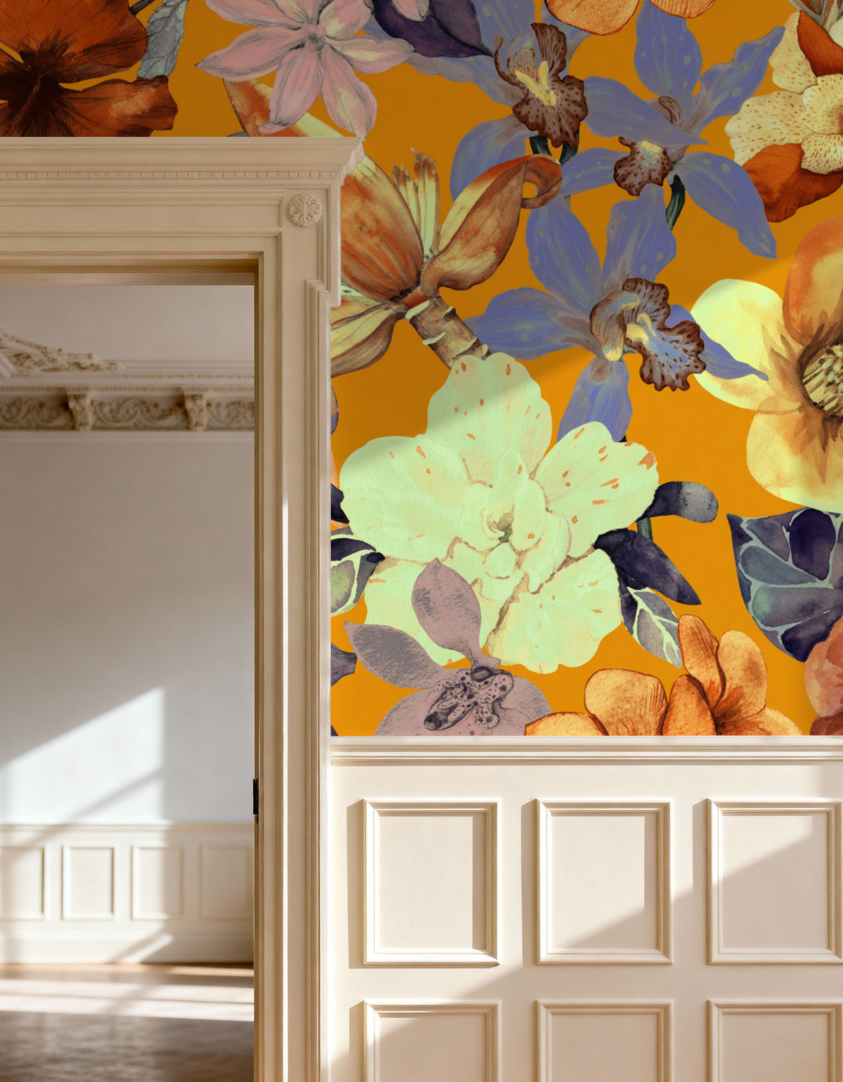 Tropical Bloom Mural Wallpaper - room preview 05