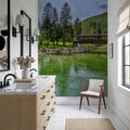 Mountain Bridge Serenity Mural Wallpaper - room preview 05