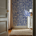 Olive Tree, Indigo Mural Wallpaper - room preview 05