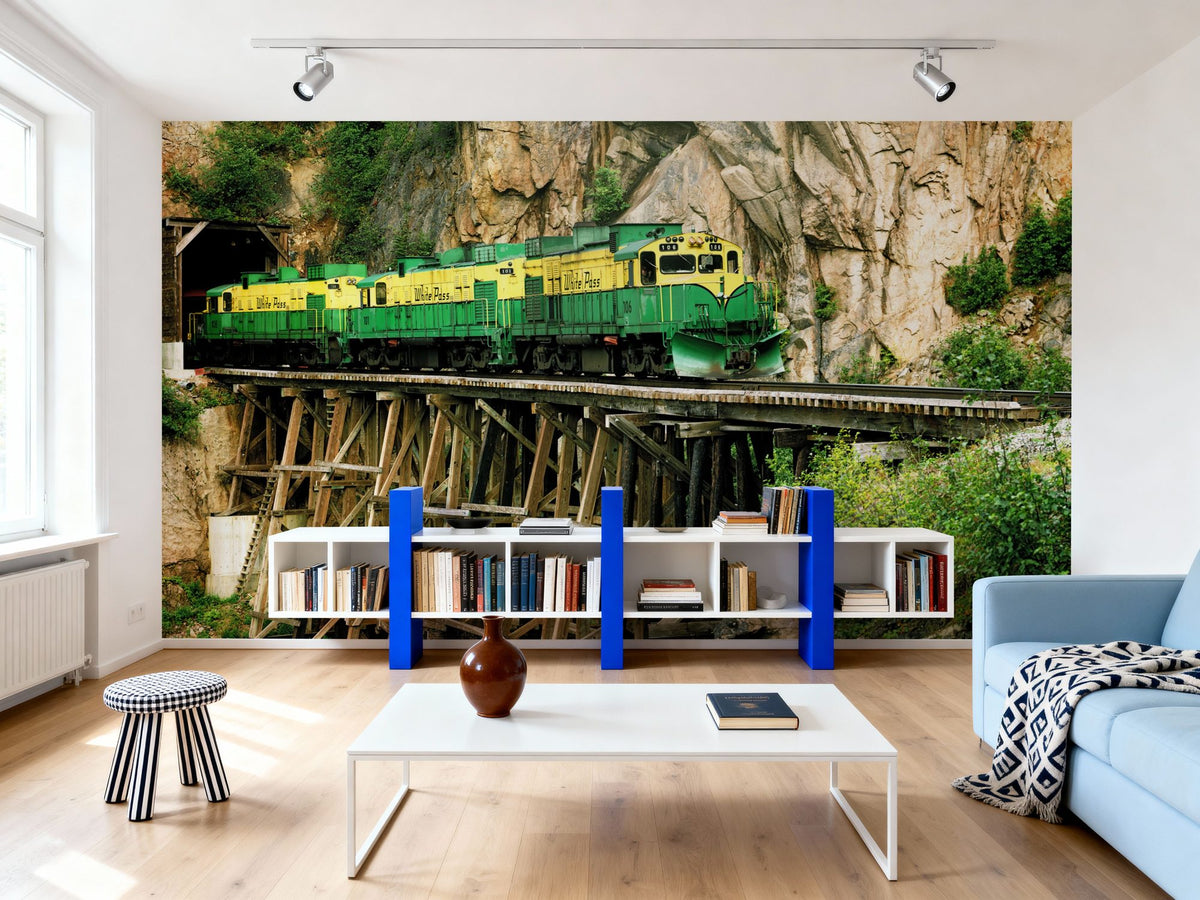 Mountain Passage Mural Wallpaper - room preview 05