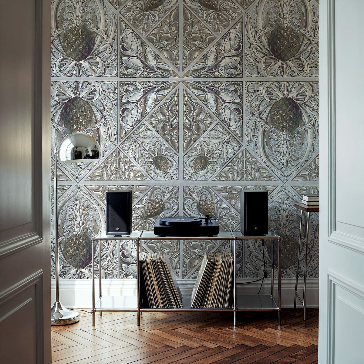 Pineapple Deco Mural Wallpaper - Neutral Tone - room preview 05