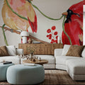 Winterberry Tidings I Mural Wallpaper - room preview 05