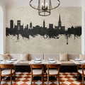 Norwich England Skyline Concrete Mural Wallpaper - room preview 05