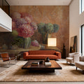 Winter Hydrangea Mural Wallpaper - room preview 05