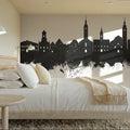 Varaždin Croatia Skyline Black & White Mural Wallpaper - room preview 05